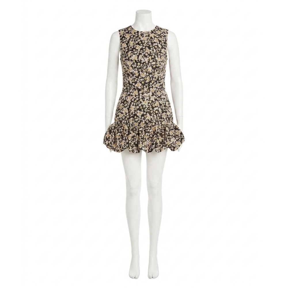 NEW AMANDA UPRICHARD ivy skort bubble romper in black multi